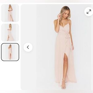Show Me Your MuMu Blush Pink Maxi Dress